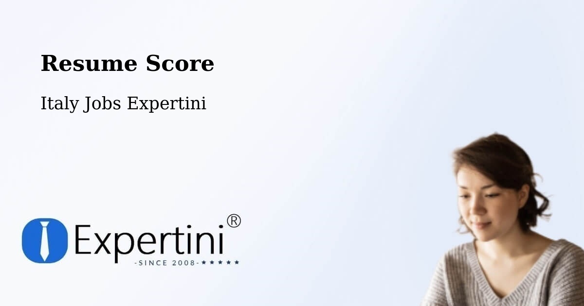 Resume Score & Job Description Match Tool – Monale - Italy Jobs Expertini